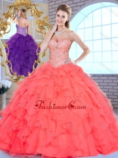 2016Beautiful Ball Gown Beading and Ruffles Quinceanera Gowns SJQDDT379002-1FOR