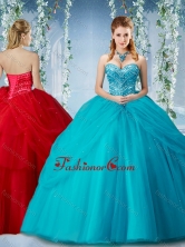 Elegant Beaded and Ruffled Big Puffy Quinceanera Dress in Baby BlueSJQDDT576002FOR