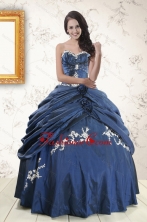 Gorgeous Sweetheart Ball Gown Quinceanera Dresses in Navy Blue XFNAO693FOR