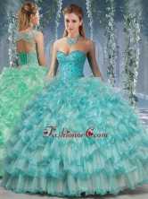 Lovely Big Puffy Quinceanera Dress with Beading and RufflesSJQDDT568002FOR