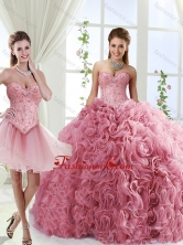 Romantic Beaded and Rolling Flowers Detachable Sweet 16 Dresses with Brush TrainSJQDDT553002-1FOR