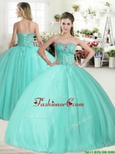 Wonderful Apple Green Quinceanera Dress with Beading for Spring YYPJ050-1FOR
