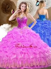 2016 Best Ball Gown Sweet 16 Dresses with Beading and Pick Ups SJQDDT481002-1FOR