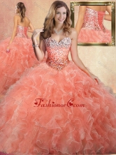 2016 Pretty Sweetheart Beading Quinceanera Gowns with Ruffles SJQDDT440002FOR