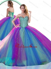 Colorful Multi Color Quinceanera Dress with Beading SJQDDT509002FOR