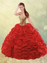 New Arrivals Beaded and Bubble Quinceanera Dress in Aqua Blue SJQDDT503002FOR
