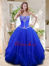 New Style See Through Sweetheart Blue Quinceanera Gown with Beading SJQDDT713002FOR
