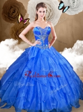 Perfect Ball Gown Sweet 16 Gowns with Beading and Ruffles QDDTQ1002-2FOR