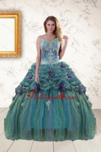 Pretty Straps Appliques Quinceanera Dresses for 2015 XFNA05825FOR