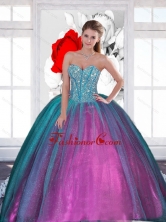 2015 Wonderful Sweetheart Quinceanera Dresses with Beading QDDTA33002FOR