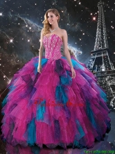 2016 Fall New Style Multi Color Sweetheart Quinceanera Dresses with Beading QDDTA106002FOR