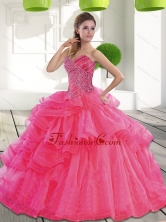 Beautiful Sweetheart 2015 Spring Quinceanera Dress with Beading QDDTC18002FOR