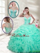 Classical Ball Gowns Mini Quinceanera Gowns with Beading SJQDDT120002AFOR