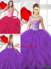 Classical Beading Ball Gown Sweet 16 Gowns with Sweetheart SJQDDT133002-1FOR
