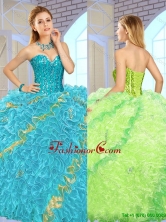 Exclusive Beading Multi Color Quinceanera Gowns for 2016  SJQDDT148002-1FOR