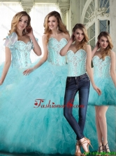 Pretty 2015 Winter Ball Gown Sweetheart Beading Quinceanera Dresses SJQDDT70001FOR