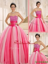 The Most Popular Strapless Lace Up Quincanera Dresses in Multi Color  ZY511BFOR