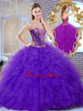 2016 Affordable Sweetheart Ruffles and Appliques Sweet 16 Dresses SJQDDT375002-2FOR