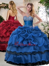 2016 Classical Ball Gown Beading and Pick Ups Sweet 16 Dresses SJQDDT394002FOR 