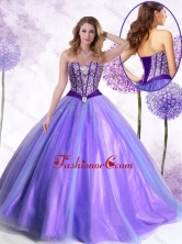 2016 New Arrivals Ball Gown Lavender Quinceanera Gowns with Beading SJQDDT450002FOR