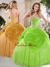 2016 New Arrivals Sweetheart Beading and Paillette Quinceanera Gowns for Spring QDDTH1002A-3FOR