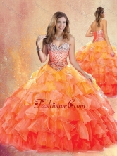 2016 New Style Sweetheart Ball Gown Quinceanera Dresses with Ruffles SJQDDT431002FOR