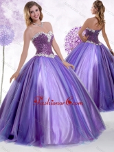 2016 Top Selling Ball Gown Sweet 16 Dresses with Beading and Sequins SJQDDT454002FOR