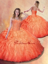 2016 Wonderful Ball Gown Beading and Ruffles Sweet 16 Dresses SJQDDT402002FOR