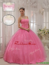 Recommended Gorgeous Sweetheart Beading Quinceanera Gowns in Pink for 2016 QDZY546CFOR