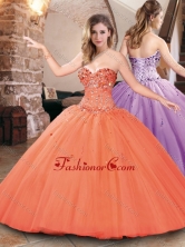 Hot Sale Big Puffy Tulle Beaded Bodice Sweet 16 Dress XFQD1042FOR