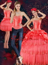 Recommended 2015 Strapless Quinceanera Dresses with Pick Ups and Beading XFNAO147TZA1FOR