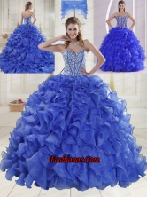2015 Puffy Sweetheart Brush Train Quinceanera Dresses XLFY091906B-2FOR