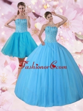 Gorgeous New Arrival Detachable Strapless Quinceanera Dress with Beading PDZY690TZFOR