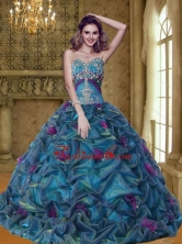 New Arrival Colorful Quinceanera Dresses with Appliques and Pick Ups SJQDDT26002FOR