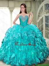 Perfect Ball Gown Sweetheart Quinceanera Dresses for 2015 Fall SJQDDT87002FOR