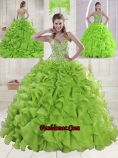 Popular Sweetheart Brush Train Quinceanera Gowns with Beading XLFY091906B-20FOR