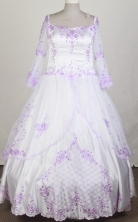 2012 Exquisite Ball Gown Square Neck Floor-Length Long Sleeves Quinceanera Dresses Style JP42664