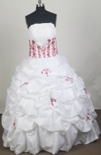 2012 Exquisite Ball Gown Strapless  Floor-Length Quinceanera Dresses Style JP42601