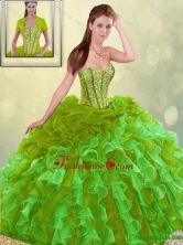 2016 Perfect Brush Train Sweet 16 Dresses in Multi Color SJQDDT193002-2FOR