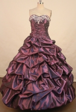 Affordable Ball Gown Sweetheart Floor-length Baby Blue Organza Beading Quinceanera dress Style FA-L-357