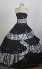 Modest Ball Gown Strapless Floor-length  Quinceanera Dress LZ426071