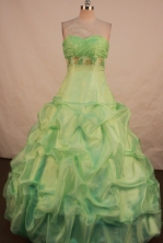 Popular Ball Gown Sweetheart Floor-length Quinceanera dress Style X042474