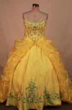 Pretty Ball gown Sweetheart neck Floor-Length Quinceanera Dresses Style FA-Y-68