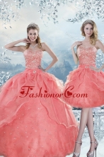 2015 Gorgeous New Style Beading Quinceanera Dresses in Watermelon XFNAOA27TZFOR