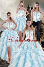 2015 Gorgeous New Style Ruffles Quinceanera Dresses in Multi Color XFNAO056TZA2FOR