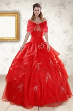 New Style Strapless Quinceanera Dresses with Appliques XFNAO669AFOR