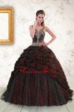 Wonderful Spaghetti Straps Burgundy Sweet 15 Dresses with Appliques and Pick Ups XFNAO774FOR
