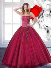 Unique 2015 Affordable Quinceanera Dresses with Beading and Appliques QDDTD23002FOR