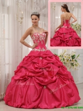 Unique Ball Gown Sweetheart Appliques Quinceanera Dresses  QDZY655AFOR