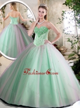 Unique  Beading Quinceanera Dresses in Apple Green SJQDDT217002-1FOR
